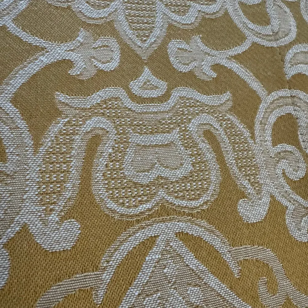 Lenox Eternal Placemats Gold White Brocade Baroque Damask Lot of 8 13x19 Holiday